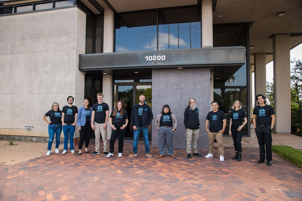 Zelifcam team outside its office