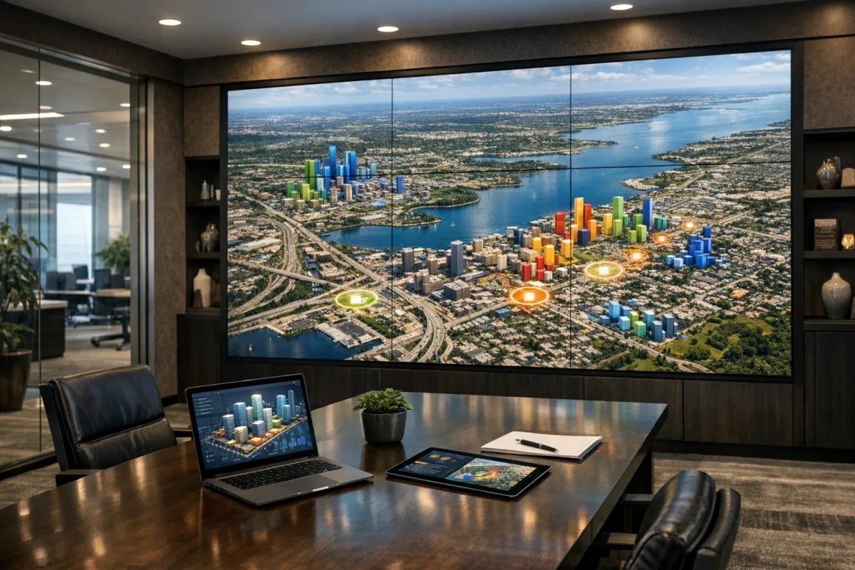 Real estate technology with interactive property maps