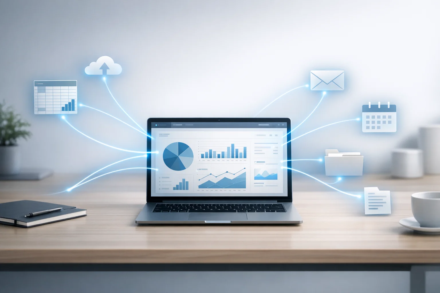 An AI agent working across the business tools you already run